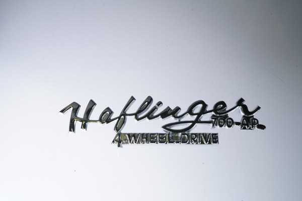 Nameplate front Haflinger4x4