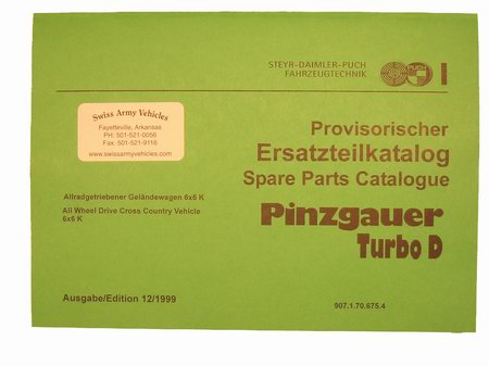 Parts Book   Pinzgauer  Diesel  716/718