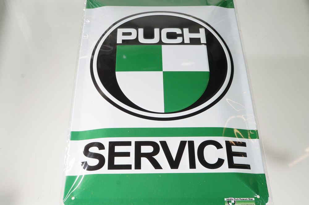 Sign Metal  Puch Service      12 x 8