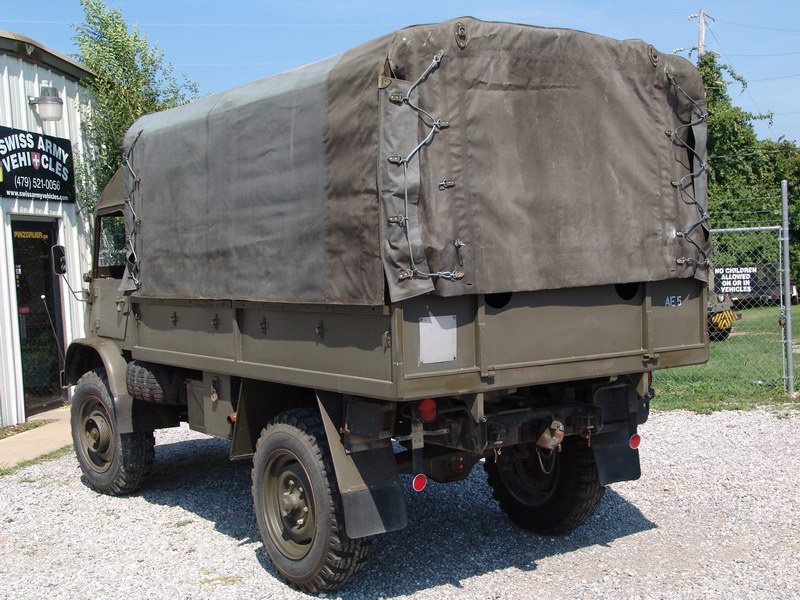 Swiss Army Service Unimog. With softtop covering
s ..