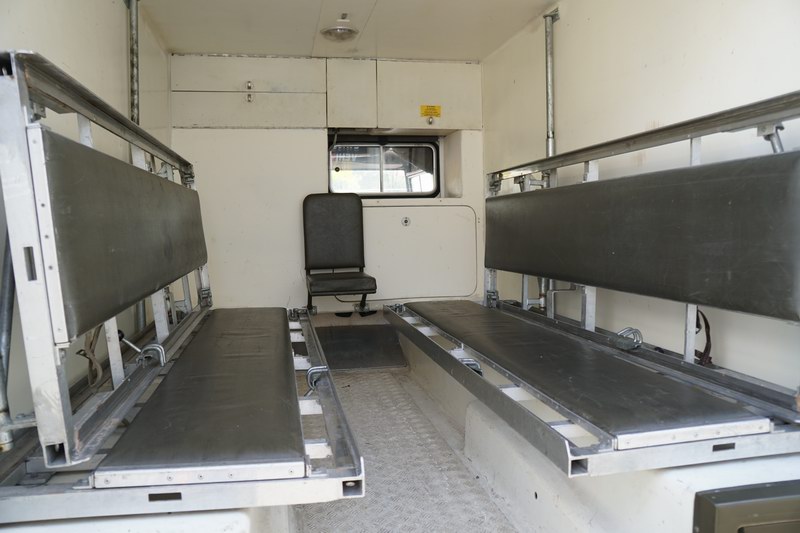 Swiss Army Troop Carrier with 2 rear Bench Seats 
 ..