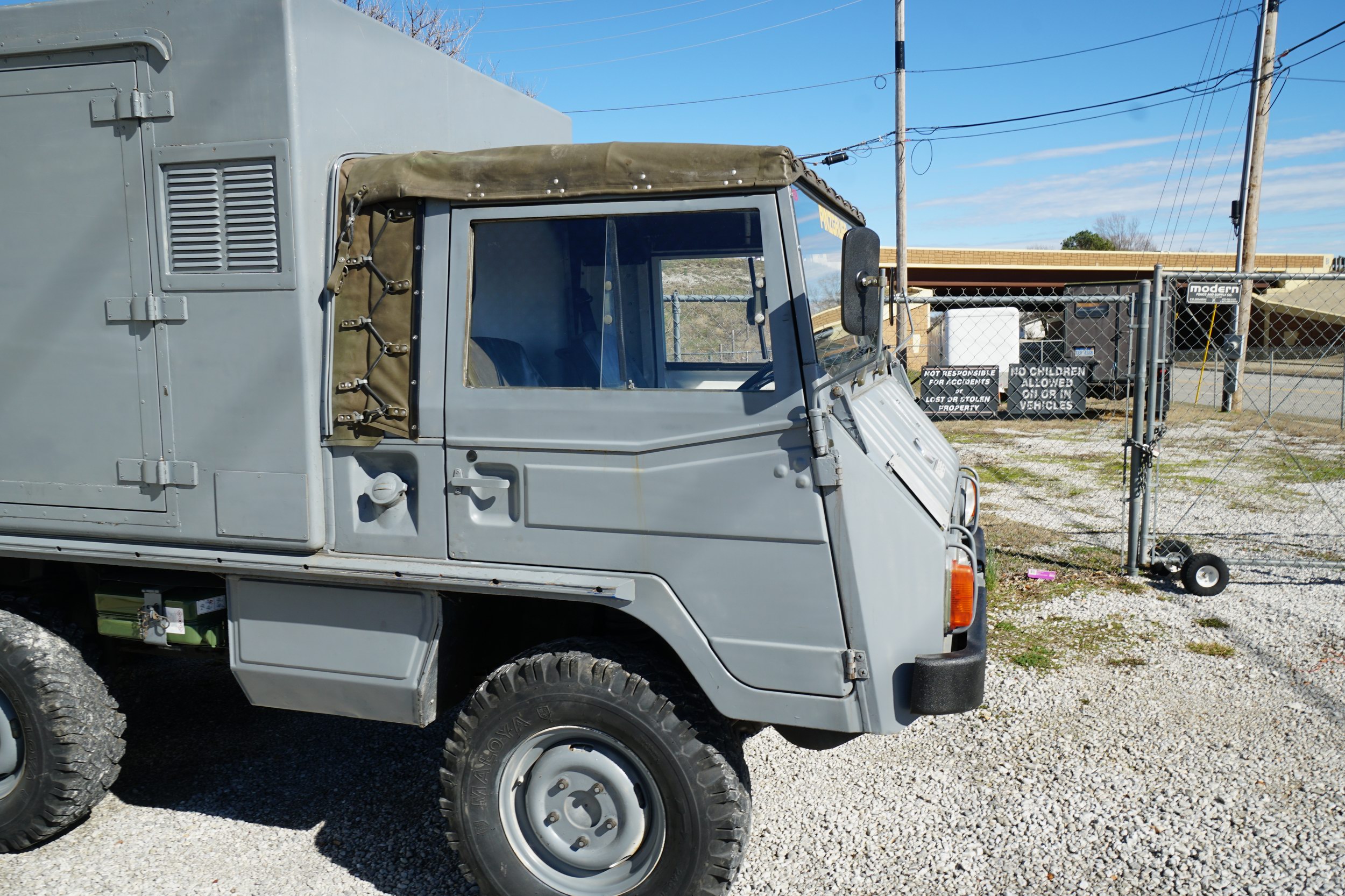 Former Swiss Army 712W Workshop Truck.  
Original ..